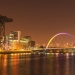Arc Bridge and Landmark Crane on the River Clyde, Glasgow