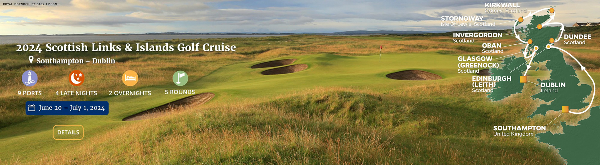 2023 Scottish Links & Islands Golf Cruise